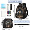 Vintage Ethnic Backpack with Lunch Box Travel Backpack Bookbag & Lunch Bag Insulated Lunchbox Waterproof Daypack Laptop Backpack view 2