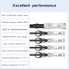 Buacoz 40G QSFP+ DAC Twinax Cable,2Meter/6.6ft 40GBASE-CR QSFP+ to 4X SFP 10G 1-to-4 DAC High-Speed Cable for Intel 40G to 10G Passive Direct Attach Copper Stacking Cable view 2