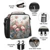 Backpack with Lunch Box Wild Flamingo Travel Backpack Bookbag & Lunch Bag Insulated Lunchbox Waterproof Daypack Laptop Backpack view 4