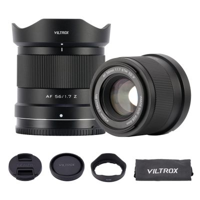 VILTROX 56mm F1.7 f/1.7 AF Lens for Nikon Z Mount, Large Aperture APS-C Auto Focus Prime Lens Compatible with Nikon Z-Mount Mirrorless Cameras Z5, Z50, Z6, Z6II, Z7, Z7II, ZFC, Z30, Z9, Z8, ZF