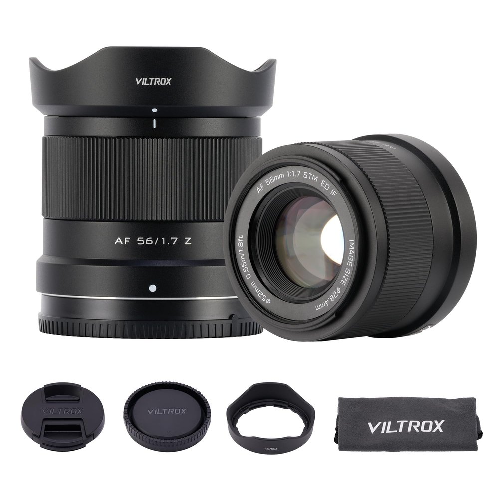 VILTROX 56mm F1.7 f/1.7 AF Lens for Nikon Z Mount, Large Aperture APS-C Auto Focus Prime Lens Compatible with Nikon Z-Mount Mirrorless Cameras Z5, Z50, Z6, Z6II, Z7, Z7II, ZFC, Z30, Z9, Z8, ZF