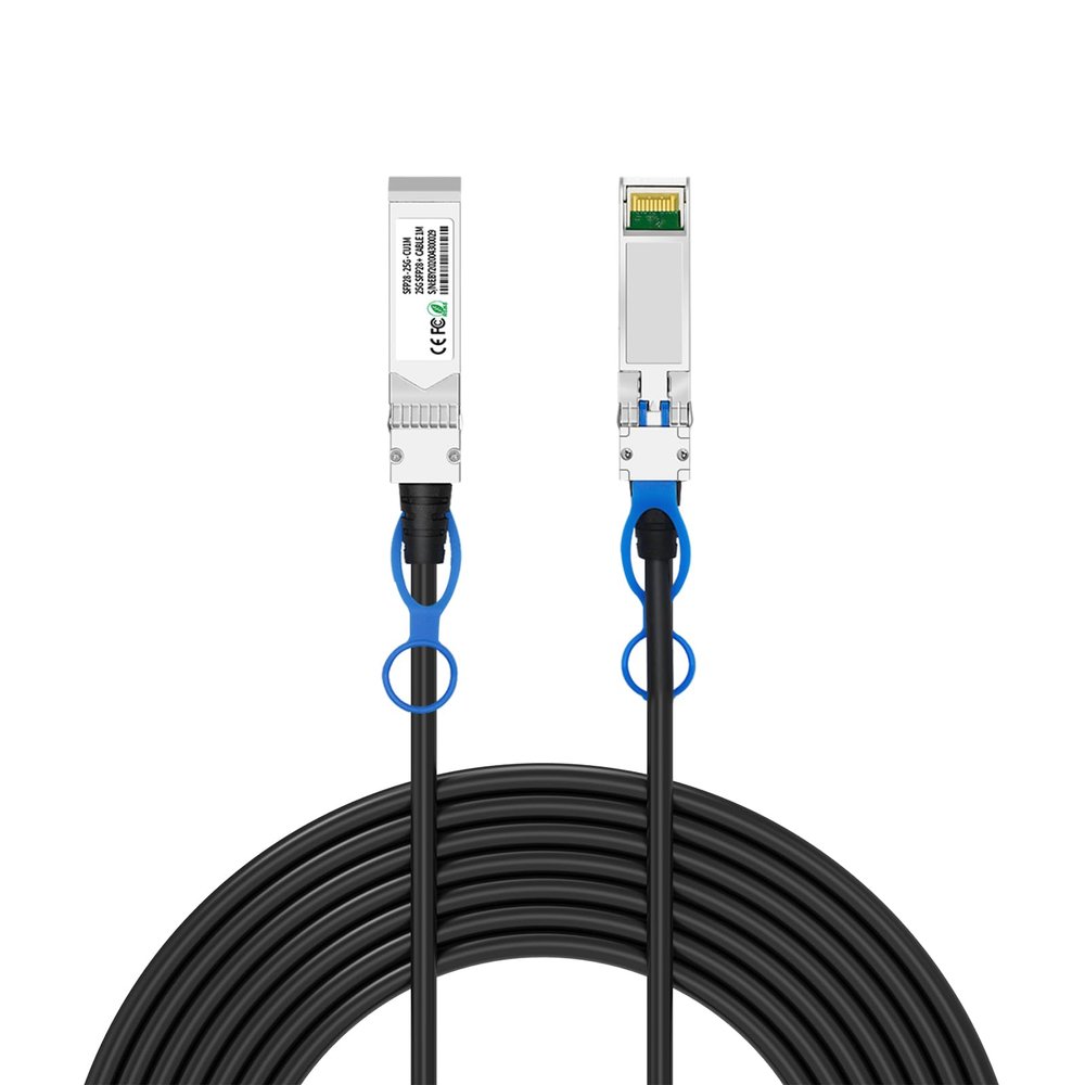 Buacoz 25G SFP28 to SFP28 DAC Stacking Cable, (1Meter/3.3ft) Passive Direct Attach Copper Twinax Cable Compatible with Juniper Devices, 25GBASE-CR DAC High-Speed Cables