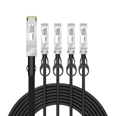 Buacoz 40G QSFP+ DAC Twinax Cable,2Meter/6.6ft 40GBASE-CR QSFP+ to 4X SFP 10G 1-to-4 DAC High-Speed Cable for Juniper 40G to 10G Passive Direct Attach Copper Stacking Cable