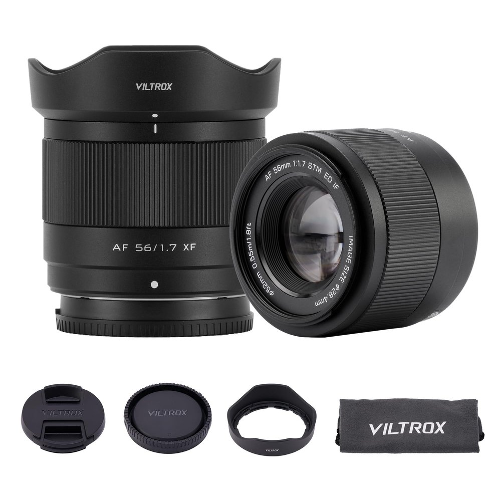 VILTROX 56mm F1.7 f/1.7 AF Lens for Fuji X Mount, Mid-Telephoto APS-C Auto Focus Lens Compatible with Fuji X-Mount Mirrorless Cameras X-A1,X-E1,X-H1,X-M1,X-Pro2,X-Pro3,X-S10,XT30II,X-H2S,X-S20