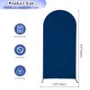 Wedding Arch Cover 4FT/5FT/6FT/6.6FT/7.2FT Spandex Fabric Arch Backdrop Cover Suitable for Wedding Arch Backdrop Stand, Birthday, Party, Baby Shower Banquet Arch Decoration,Navy Blue,6.6FT view 3