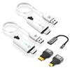 lotorasia Wireless HDMI Transmitter and Receiver, Portable 1080P Wireless HDMI Extender 164FT/50M Range, Plug & Play, for PC, Laptops, TV Box, PS4/5, Cameras to TV/Projector/Monitor+USB C view 1