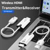 lotorasia Wireless HDMI Transmitter and Receiver, Portable 1080P Wireless HDMI Extender 164FT/50M Range, Plug & Play, for PC, Laptops, TV Box, PS4/5, Cameras to TV/Projector/Monitor+USB C view 2