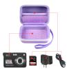 Carrying & Protective Case for Digital Camera Purple with Wireless Microphone Case Compatible with JBL Wireless Two Microphone System view 4
