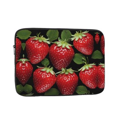 Laptop Sleeve 17 inch Laptop Case Sleeve Shockproof Laptop Case Red strawberry Protective Carrying Case