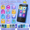 Purple Kids Instant Print Camera and Blue Kids Phone Dual Camera Christmas Birthday Gifts for Girls Boys view 2