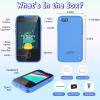 Purple Kids Instant Print Camera and Blue Kids Phone Dual Camera Christmas Birthday Gifts for Girls Boys view 4