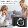 Andoer 4K Digital Camera Digital Video Camera 48MP Dual Lens 2.8 Inch IPS Screen Auto Focus 16X Digital Zoom Built-in Flash with 32GB TF Card 2pcs Batteries Birthday Festival for Kids Student Teenager view 3