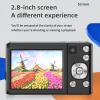 Andoer 4K Digital Camera Digital Video Camera 48MP Dual Lens 2.8 Inch IPS Screen Auto Focus 16X Digital Zoom Built-in Flash with 32GB TF Card 2pcs Batteries Birthday Festival for Kids Student Teenager view 4