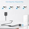 ALITOVE Security Camera Power Supply Adpter 12V 2A with 4 Way Power Splitter Cable 5.5x2.1mm, 100-240V 50-60Hz AC to DC Converter for Analog AHD CCTV DVR Surveillance System/LED Strip Lights view 2