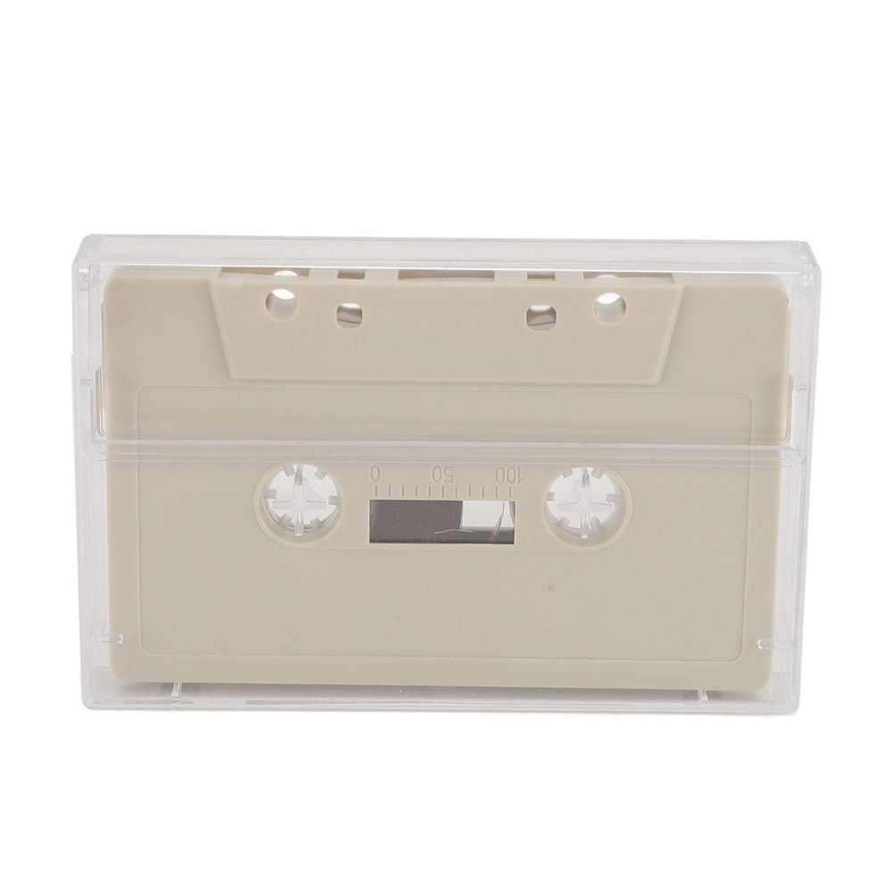 Blank Cassette Tape, 45 Minute Premium Sound Empty Cassette Tape with Clear Case for Sound Music Recording (Gray)