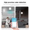 IHSENO WiFi Human Presence Sensor,Smart Motion Sensor with 24G mmWave Radar,No Hub Required Square Sensor Compatible with Alexa/Smart Life/Tuya Smart,(2.4G WiFi) view 2