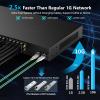 24 Port 2.5Gb Ethernet Network Switch 24 x 2.5 Gigabit Base-T Port | 2 x 10G SFP+ | Compatible with 10-100-1000Mbps | Fanless Metal Internet Switch | 19 Inch Rack Mount | 160G Bandwidth view 3
