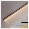 Sxlawesom Aluminum Handrail with Light LED Stair Handrail Grab Bar Wall Mounted Handrail Safety Hand Rail Indoor Outdoor Stair Hand Railing(Black,19.7"/0.5m) view 1