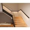 Sxlawesom Aluminum Handrail with Light LED Stair Handrail Grab Bar Wall Mounted Handrail Safety Hand Rail Indoor Outdoor Stair Hand Railing(Black,19.7"/0.5m) view 4