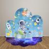 Space Party Backdrop for Astronaut Birthday Kids Science Galaxy Theme Outer Space Star Planet Cosmic Adventure Night Sky Universe Party Decoration Stand Not Included (GX-3230,7.2x4ft) view 3