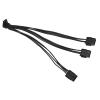 12VHPWR PCIE 5.0 12+4Pin Extension Cable, 12+4Pin to 3x8Pin GPU Cable Alloy Copper Terminals for 4090 GPU view 1
