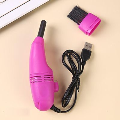 Keyboard Vacuum, Portable Computer Vacuum Cleaner for Laptop (Roseate Red)