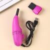 Keyboard Vacuum, Portable Computer Vacuum Cleaner for Laptop (Roseate Red) view 1