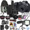 Canon EOS R7 32.5MP Dual Pixel CMOS AF II Mirrorless Camera with 18-45mm Lens + Sling Backpack + 128GB Extreme Speed Memory Card + Video Light + Microphone + More (Pro Video Bundle) (Renewed) view 1