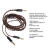 Headphone Upgrade Replacement Cable, Earphone Replacement Cable 3.5mm to Dual 3.5mm Professional for Headphone Accessories view 3
