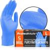 Protectmate Blue Nitrile Food Prep Gloves - 5 Mil Textured, Disposable, Latex Free for Cooking, Catering, Food Service - Small (Box of 100) view 1