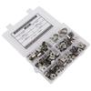 80PCs R Type Clip Cable Clamp Kit Hardware Parts 304 Less Steel 6-16mm Professional Accessories view 1