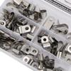 80PCs R Type Clip Cable Clamp Kit Hardware Parts 304 Less Steel 6-16mm Professional Accessories view 3