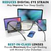 Prospek Blue Light Blocking Glasses CARBON Clear Lens for Work & Gaming Helps Reduce Digital Eye Strain Professional Style for Men & Women view 4