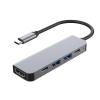 HLOVEL 5-in-1 USB C Hub docking station HDMI 4K USB3.0 and USB2.0 Type C*2 for Computer Laptop USB C Hub view 1