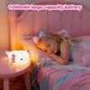 Cute Axolotl Night Light for Kids Bedroom, Animal Silicone Nursery Night Lamp Touch Control Nightlights USB Rechargeable Bedside Lamp for Baby Children Toddlers Girls Gift (Pink Axolotl+1) view 4