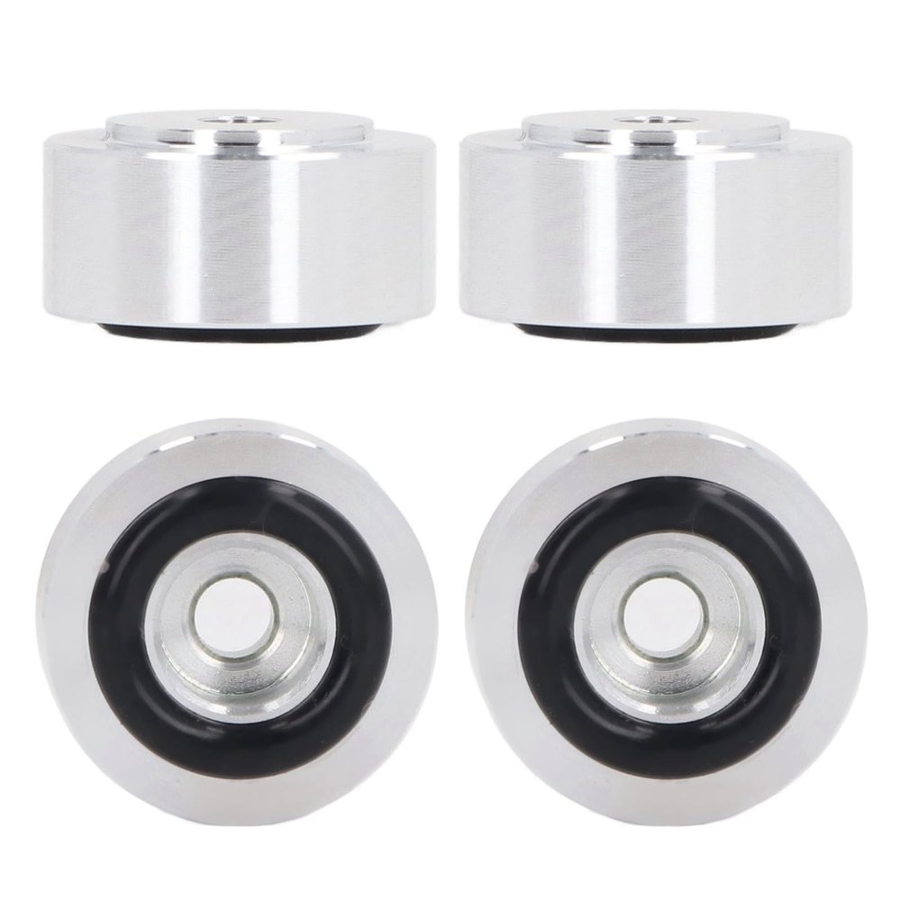 Turntable Speaker Isolation Pad, Speaker Shock Absorption Feet Good Damping Effect Lightweight 4Pcs Aluminum Alloy for Amplifier