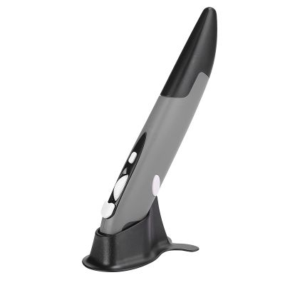 CCYLEZ Optical Pocket Pen Mouse, 2.4G USB Computer Pen Mouse, Adjustable 800/1200/1600 DPI,Ergonomic Mouse, Compact, Plug and Play, for PC Laptop (PR-03)
