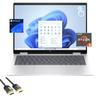 HP Envy 2-in-1 Laptop, 14" WUXGA IPS Touchscreen Display, Ryzen 5 8640HS (Up to 4.9Hz), 16GB DDR5, 2TB PCIe 4.0, Backlit KB, WiFi 6E, USB-C, BT, HDMI, Long Battery Life, PDG HDMI Cable, Win 11 Pro view 1