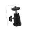 Yardenfun 360 Rotating Camera Stabilizer Head Aluminum Alloy Tripod Ball Head Mount for Camera Projector Black view 3