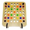 SUPREMETECH Rainbow Peg Board | Montessori Shape and Color for Kids | Wooden and Acrylic Manipulatives Materials view 1