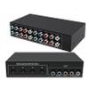 Component AV Video Switch Box 4 in 1 Out, BolAAzuL 4 Port 5 RCA YPbPr Cable RGB Component AV Switcher Selector Converter 4-Way Plug & Play for Retro Gaming PS2 Wii Xbox DVD Player TV view 1