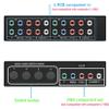Component AV Video Switch Box 4 in 1 Out, BolAAzuL 4 Port 5 RCA YPbPr Cable RGB Component AV Switcher Selector Converter 4-Way Plug & Play for Retro Gaming PS2 Wii Xbox DVD Player TV view 4