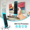 2 Pack Cover for Vizio Remote, Compatible with Vizio Remote Case XRT136 / XRT140 Series Universal Smart TV Control Replacement Silicone Skin SleeveSky Blue +Orange Not Glow view 2