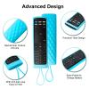 2 Pack Cover for Vizio Remote, Compatible with Vizio Remote Case XRT136 / XRT140 Series Universal Smart TV Control Replacement Silicone Skin SleeveSky Blue +Orange Not Glow view 3