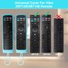 2 Pack Cover for Vizio Remote, Compatible with Vizio Remote Case XRT136 / XRT140 Series Universal Smart TV Control Replacement Silicone Skin SleeveSky Blue +Orange Not Glow view 4