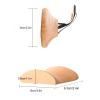 JevLoN Wall Mounted Wood Headphone Stand, Solid Wood Headset Stand, Headphone Hanger Storage Rack, Gaming Headset Stand, Space-saving(A) view 2