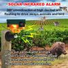 AMZSTAR Outdoor solar motion sensor alarm, 360 range motion monitor IP65 waterproof 4 working mode villa farm barn orchard customized sound alarm LED flashing light (Yellow-2) view 2