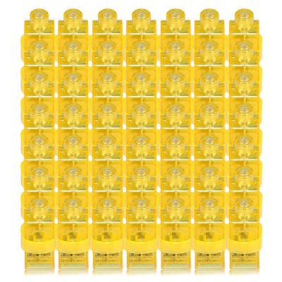 Finger Lights, 50Pcs Yellow Flashlights Finger for Kids Glow Party Favors Bulk, Led Light Up Finger Light for Easter Back to School Classroom Prizes Trick or Treating Christmas