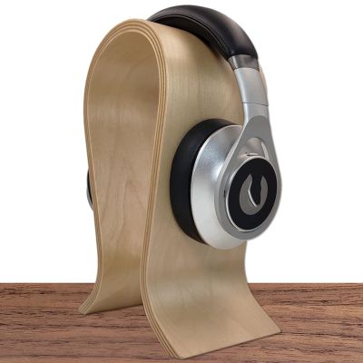 JevLoN Wooden Headphone Stand, Stylish Unique Desk Headset Holder, Headset Holder, Gaming Headphone Stand, for All Headphone Sizes(A,Width10cm)
