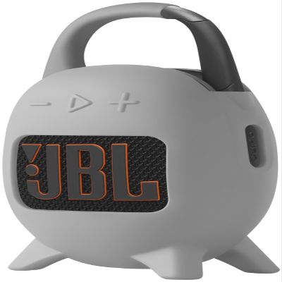 Geiomoo Silicone Carrying Case for JBL Clip 5, Protective Portable Scratch Shock Resistant Cover (Gray)
